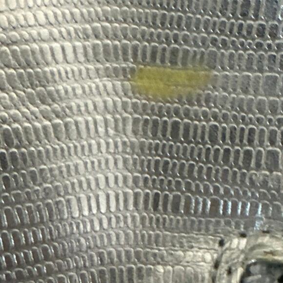 Ami Club wear Silver stiletto knee boots 6.5 with silver see pics for flaws - Picture 11 of 14